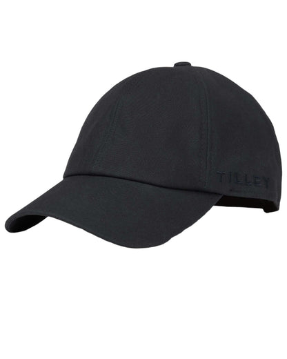 Navy Coloured Tilley Hats Waxed Baseball Cap On A White Background 