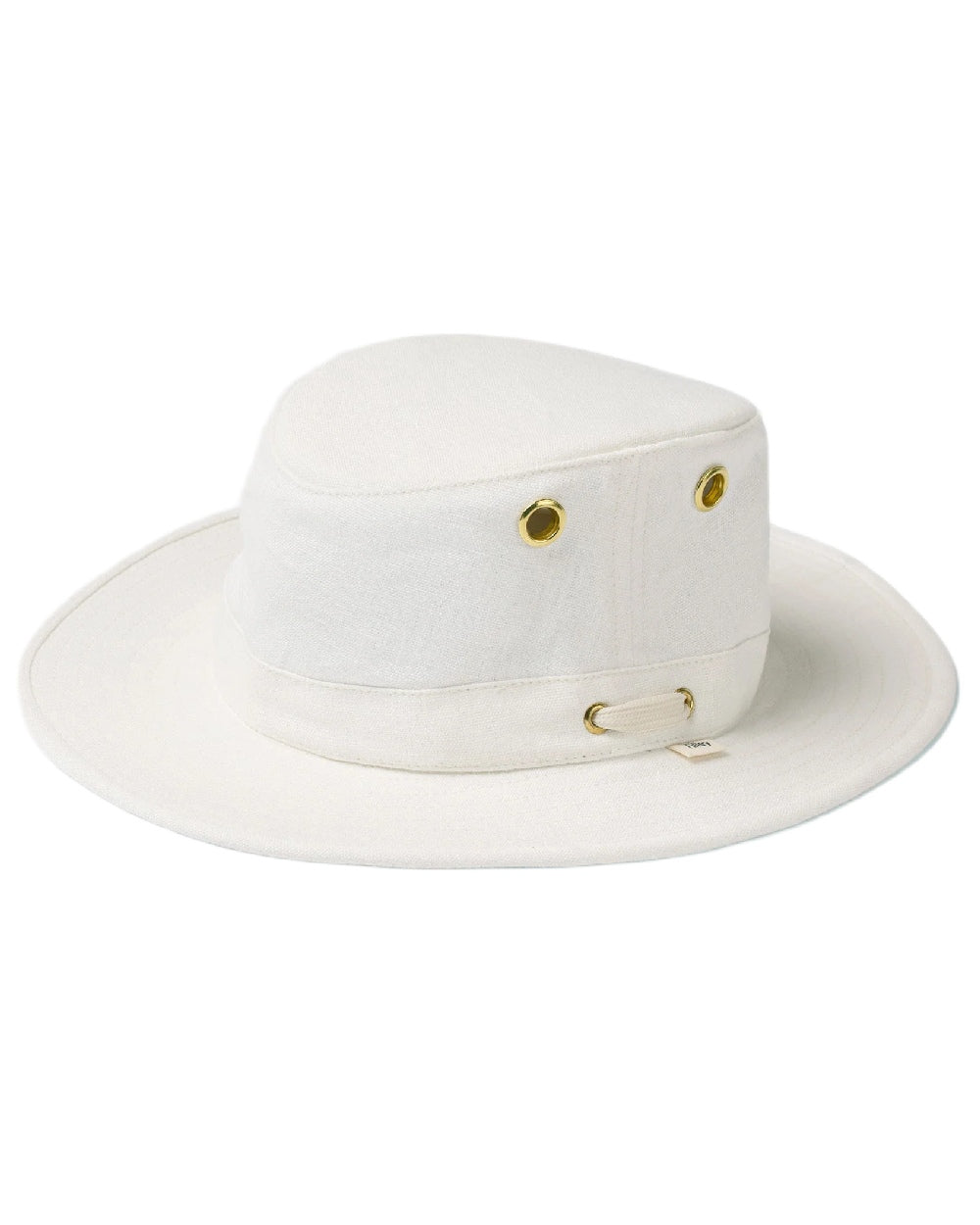 Natural Coloured Tilley Hemp Hat on white background 