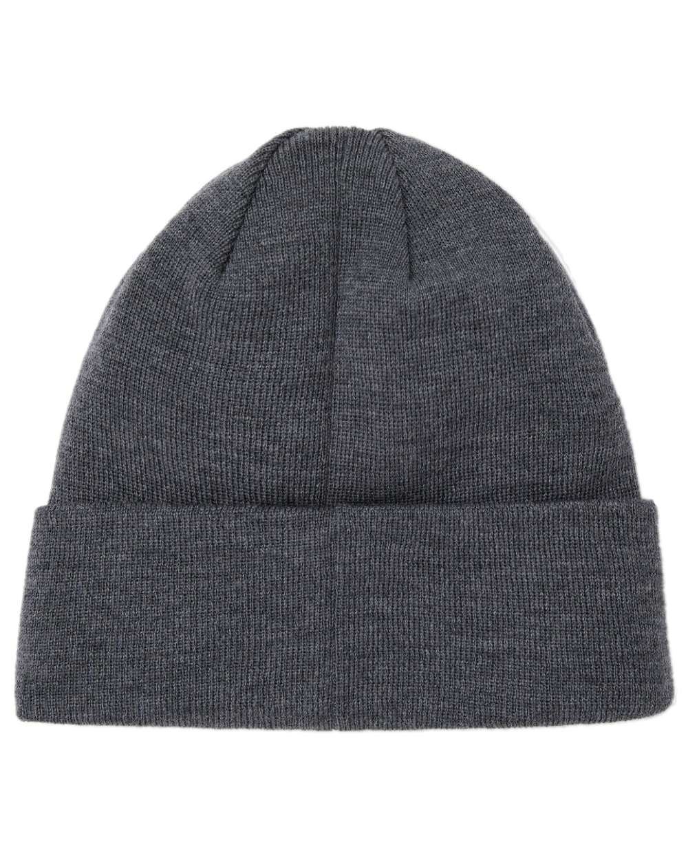 Melange Grey Coloured Tilley Hydrowool Beanie on white background 