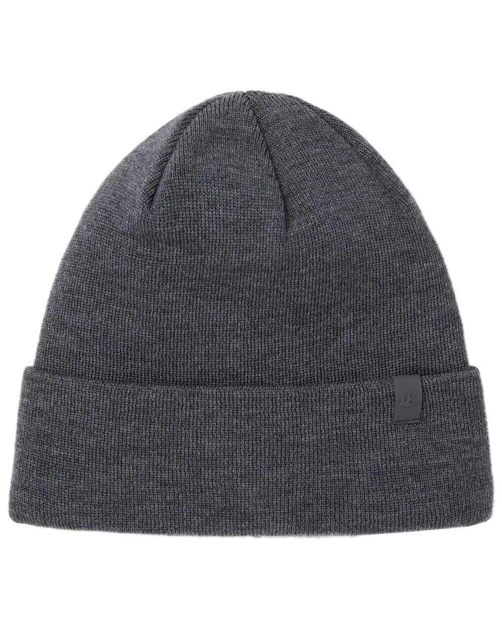 Melange Grey Coloured Tilley Hydrowool Beanie on white background 