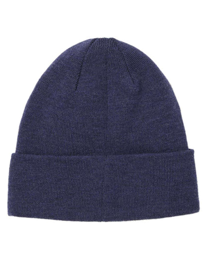 Mid Blue Coloured Tilley Hydrowool Beanie on white background 