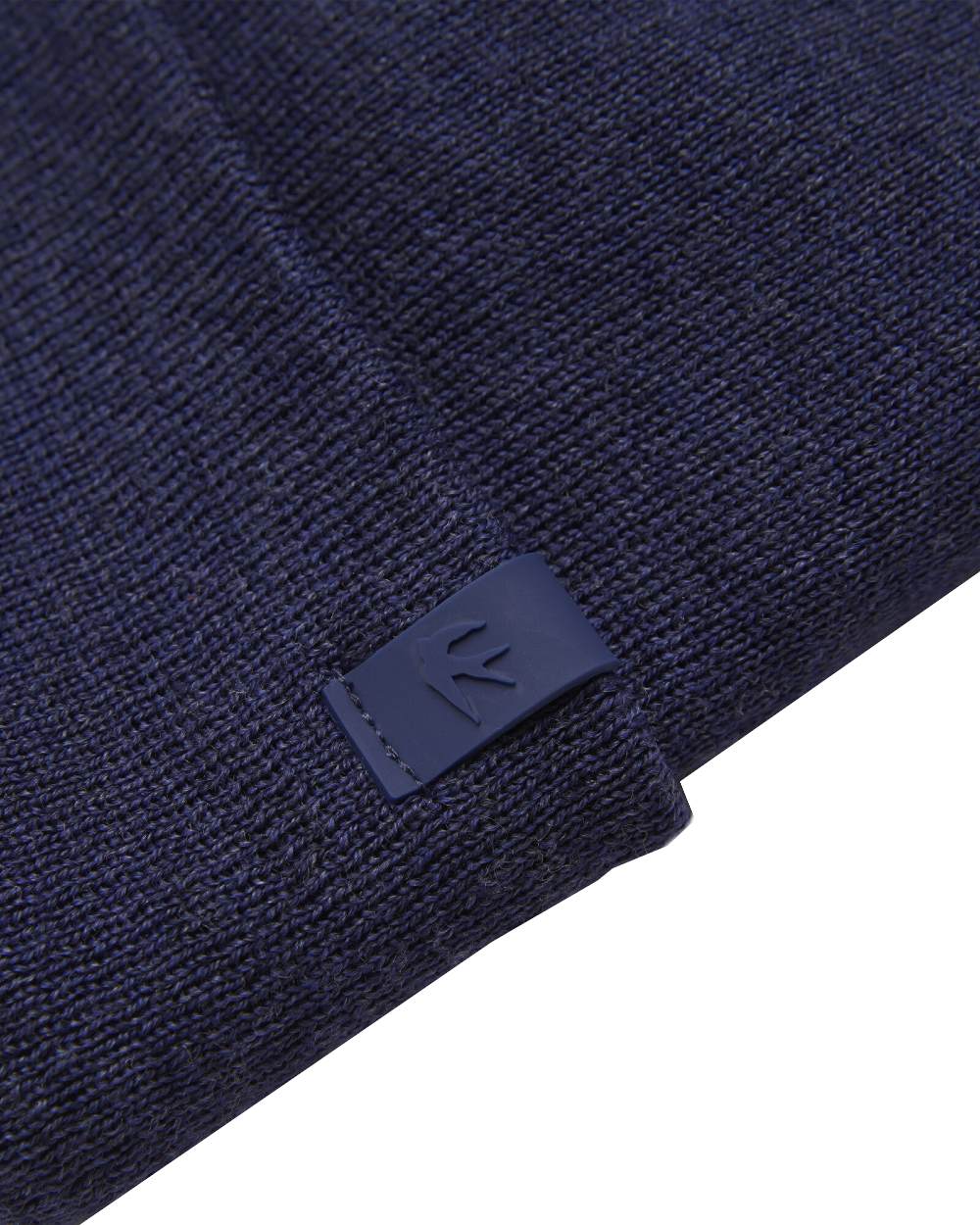 Mid Blue Coloured Tilley Hydrowool Beanie on white background 