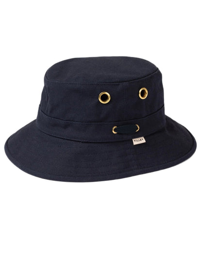 Dark Navy Coloured Tilley Iconic T1 Bucket Hat on white background 