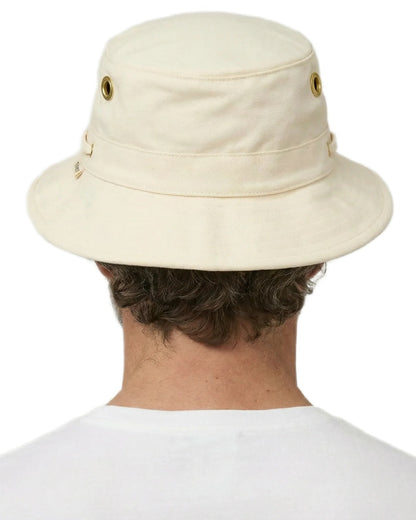 Natural Coloured Tilley Iconic T1 Bucket Hat on white background 