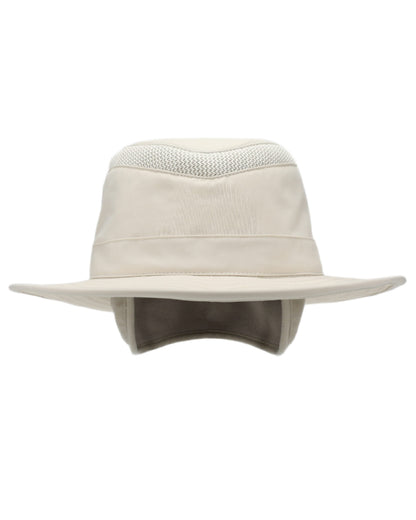 Light Stone Coloured Tilley LTM5 Winterised Airflo Slim Sun Hat on white background 