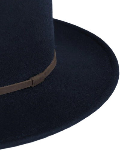 Dark Navy coloured Tilley New Jasper Hat on white background 