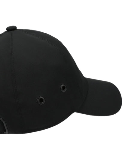 Black Coloured Tilley New Tech Travel Cap on white background 