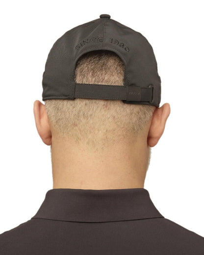 Black Coloured Tilley New Tech Travel Cap on white background 