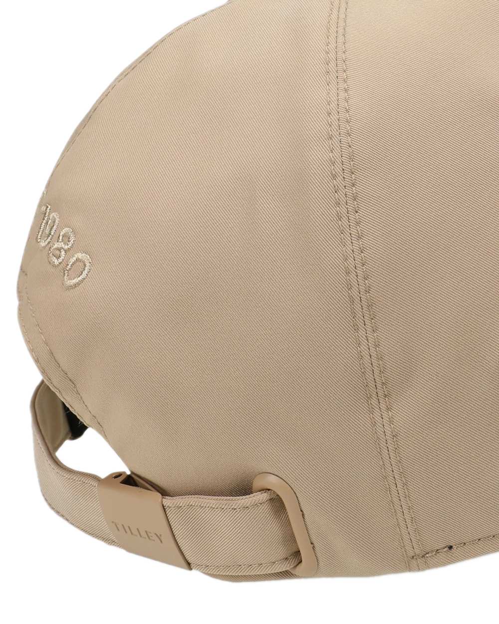 Safari Tan Coloured Tilley Travelers Cap on white background 