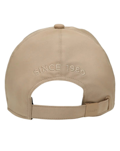 Safari Tan Coloured Tilley Travelers Cap on white background 