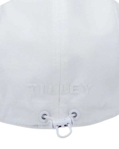 White Coloured Tilley New Tech Travel Cap on white background 