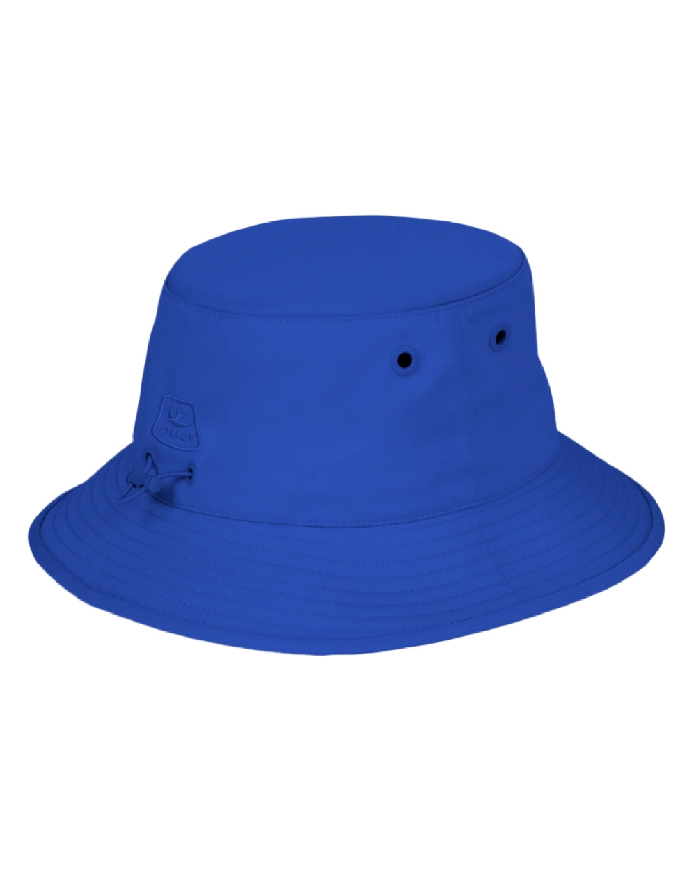 Cobalt Blue Coloured Tilley T1 Performance Bucket Hat on white background 
