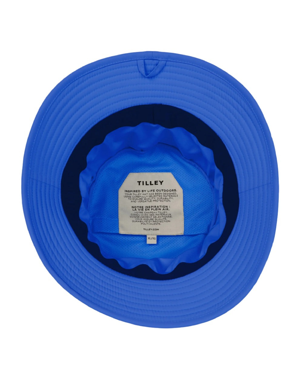 Cobalt Blue Coloured Tilley T1 Performance Bucket Hat on white background 