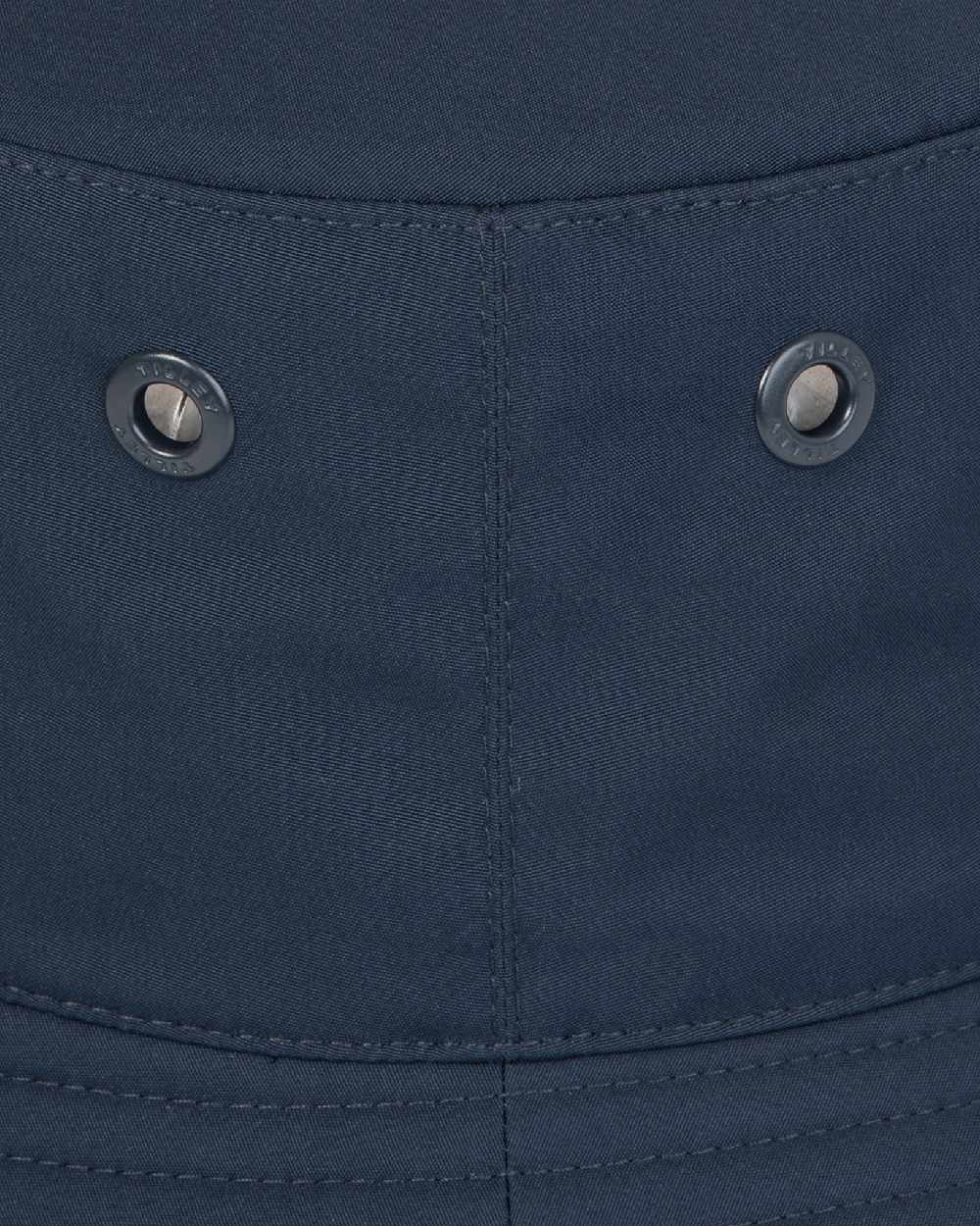 Navy Coloured Tilley T1 Performance Bucket Hat on white background 