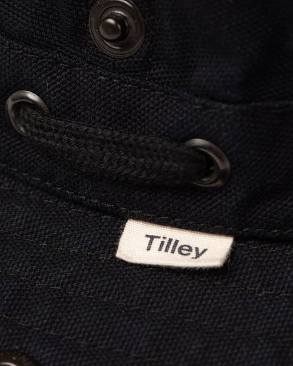 Black Coloured Tilley T3 Wanderer Hat on White background 