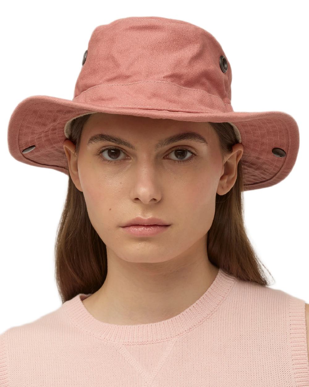 Clay Coloured Tilley T3 Wanderer Hat on White background 