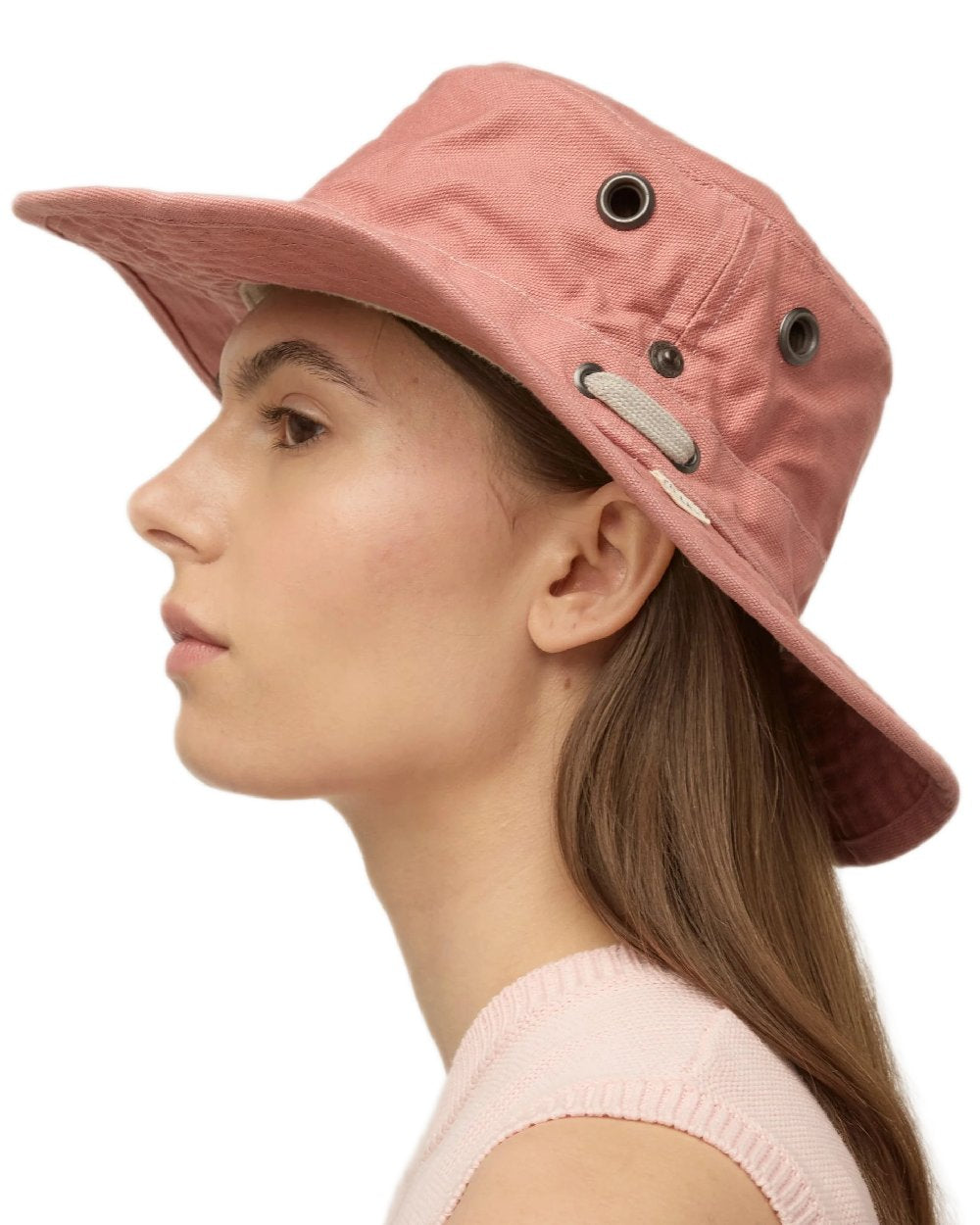 Clay Coloured Tilley T3 Wanderer Hat on White background 