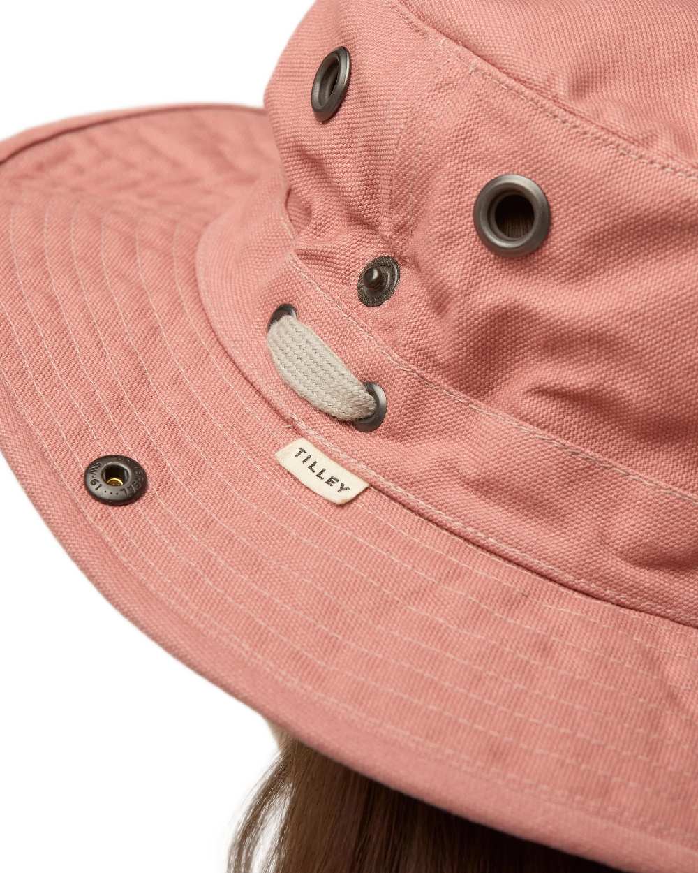 Clay Coloured Tilley T3 Wanderer Hat on White background 