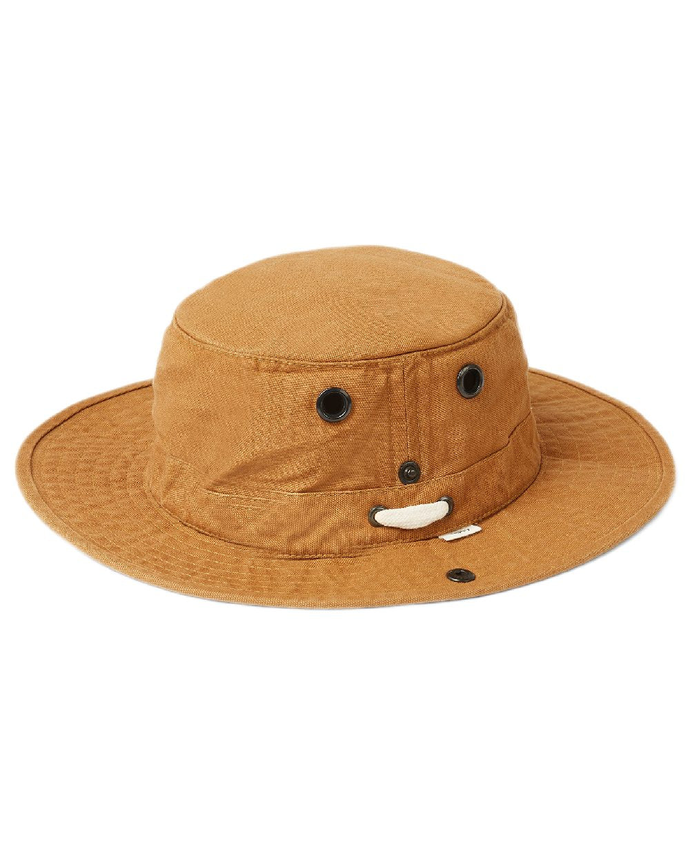 Dark Camel Coloured Tilley T3 Wanderer Hat on White background 