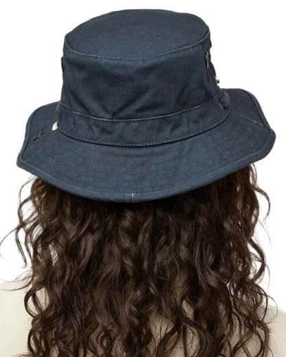 Dark Navy coloured Tilley T3 Wanderer Hat on White background 