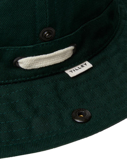 Evergreen coloured Tilley T3 Wanderer Hat on White background 