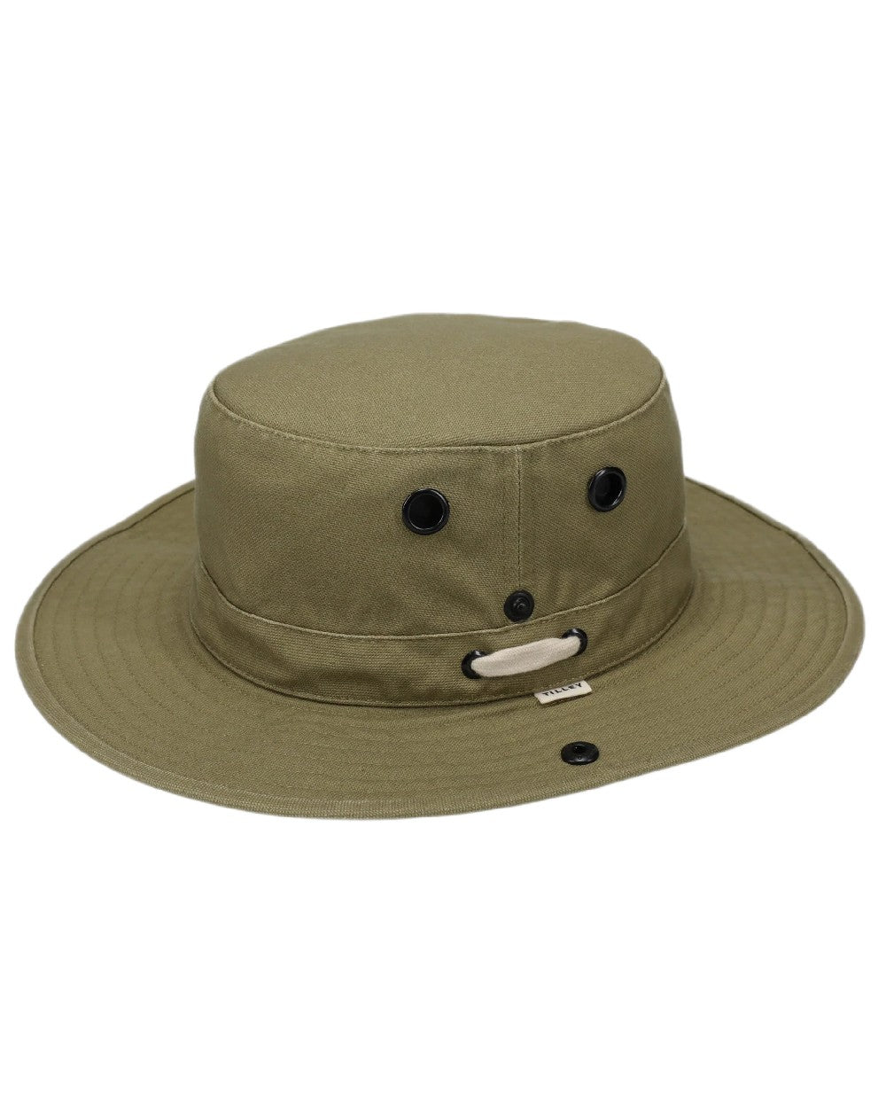 Fresh Straw Coloured Tilley T3 Wanderer Hat on White background 