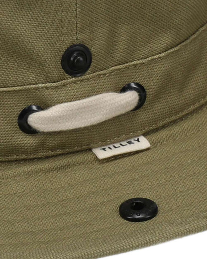 Fresh Straw Coloured Tilley T3 Wanderer Hat on White background 