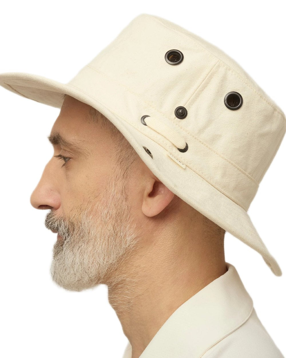 Natural coloured Tilley T3 Wanderer Hat on White background 