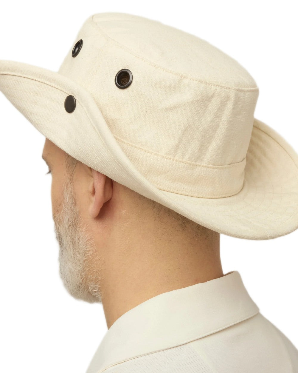 Natural coloured Tilley T3 Wanderer Hat on White background 