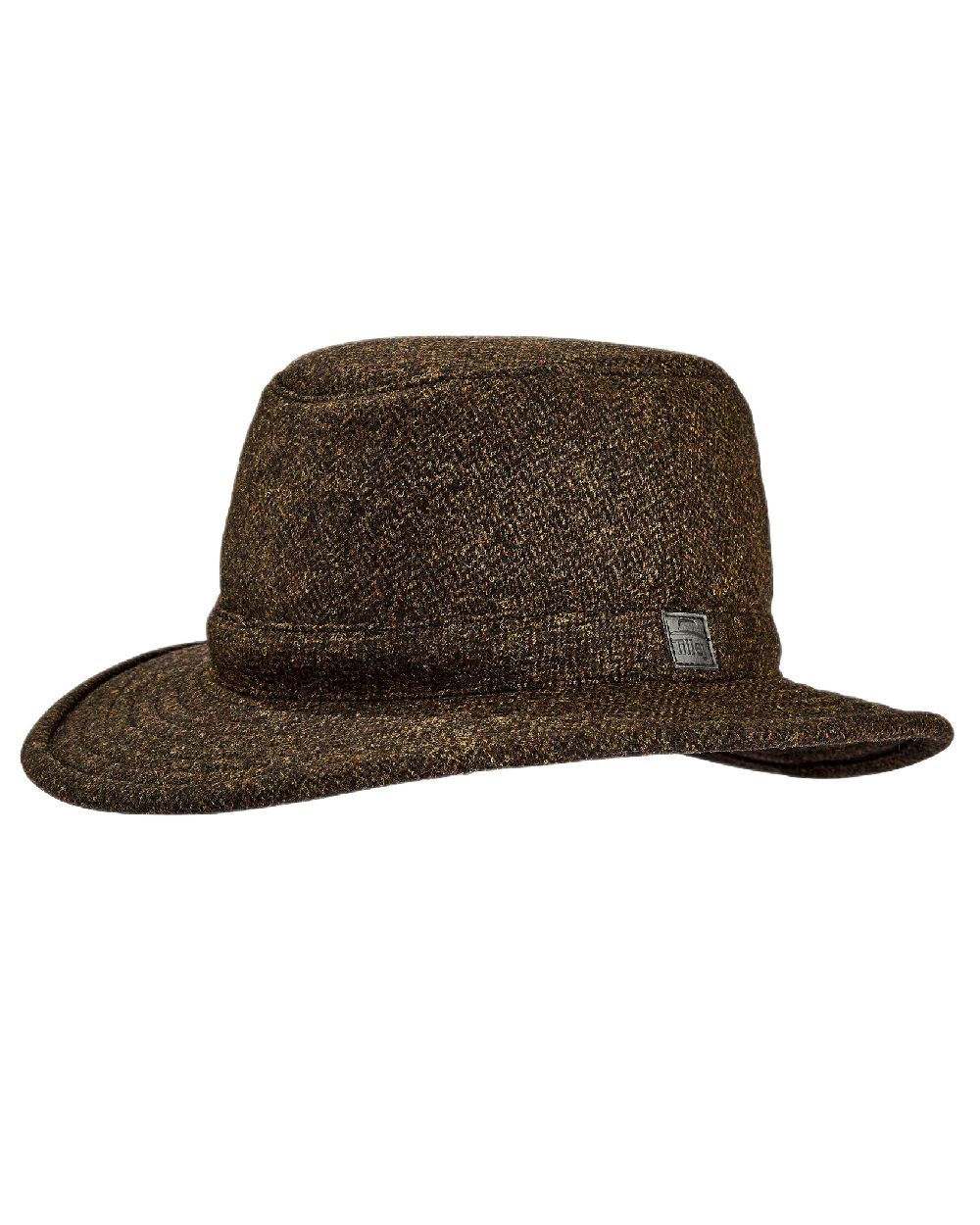 Olive Coloured Tilley TTW2 Tec Wool Bucket Hat on white background 