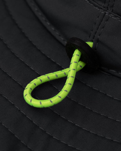 Black coloured Tilley TWS1 All Weather Hat on white background 