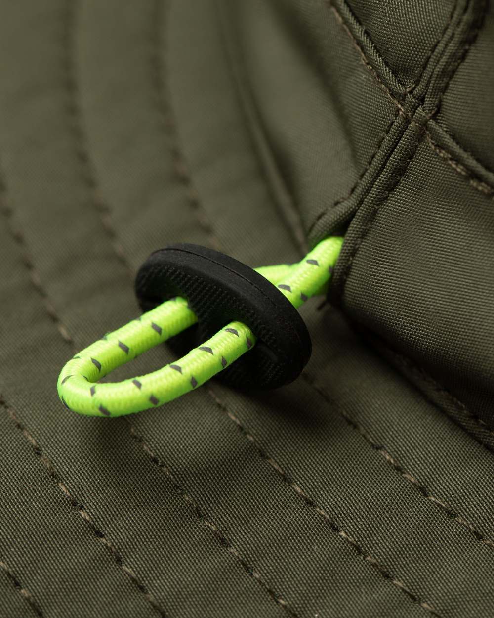 Olive Green coloured Tilley TWS1 All Weather Hat on white background 