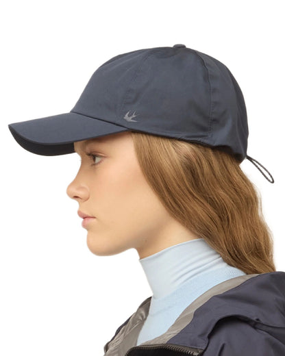 Dark Navy Coloured Tilley The Thermashield Cap on white background 