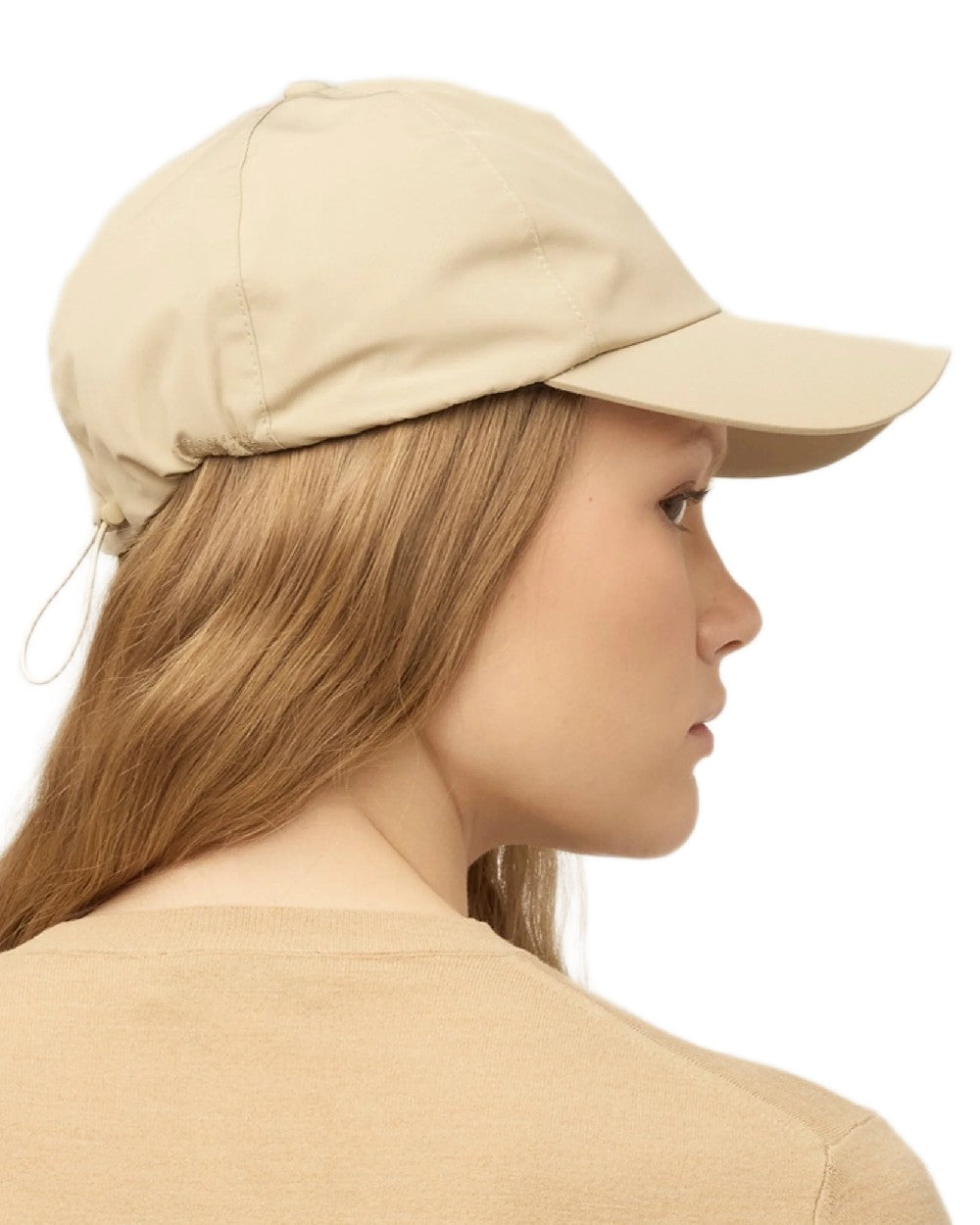 Safari Tan Coloured Tilley The Thermashield Cap on white background 