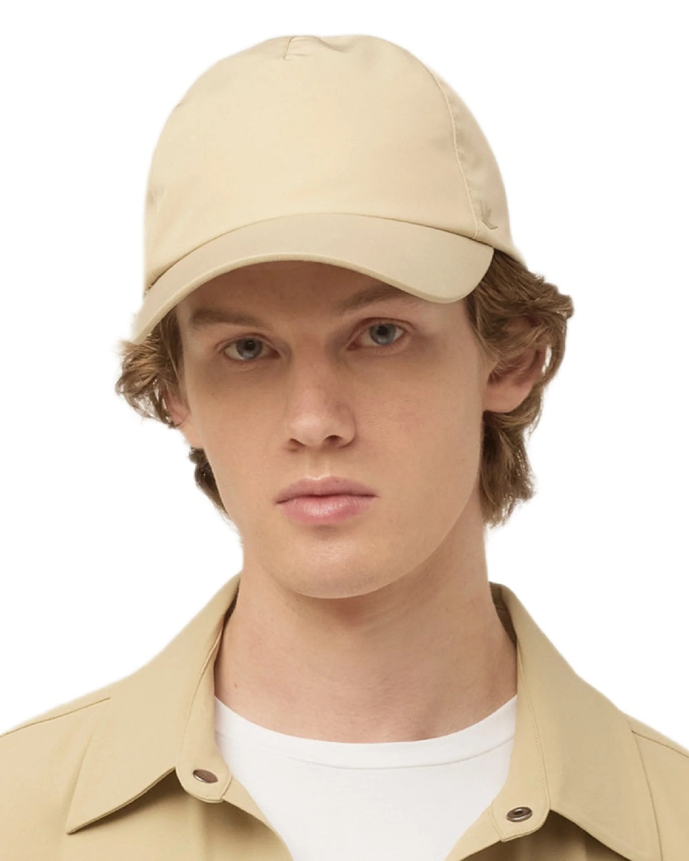 Safari Tan Coloured Tilley The Thermashield Cap on white background 