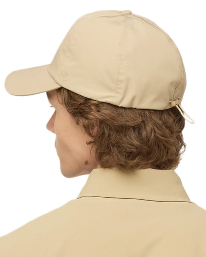 Safari Tan Coloured Tilley The Thermashield Cap on white background 