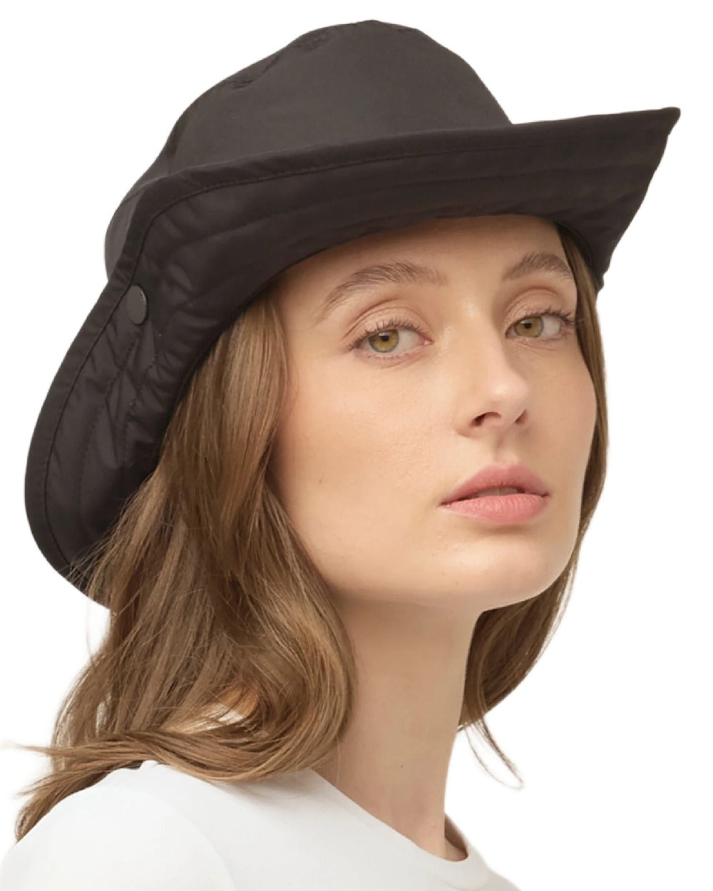 Black Coloured Tilley Thermashield T3 on white background 