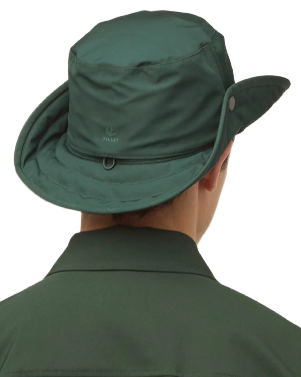 Evergreen Coloured Tilley Thermashield T3 on white background 