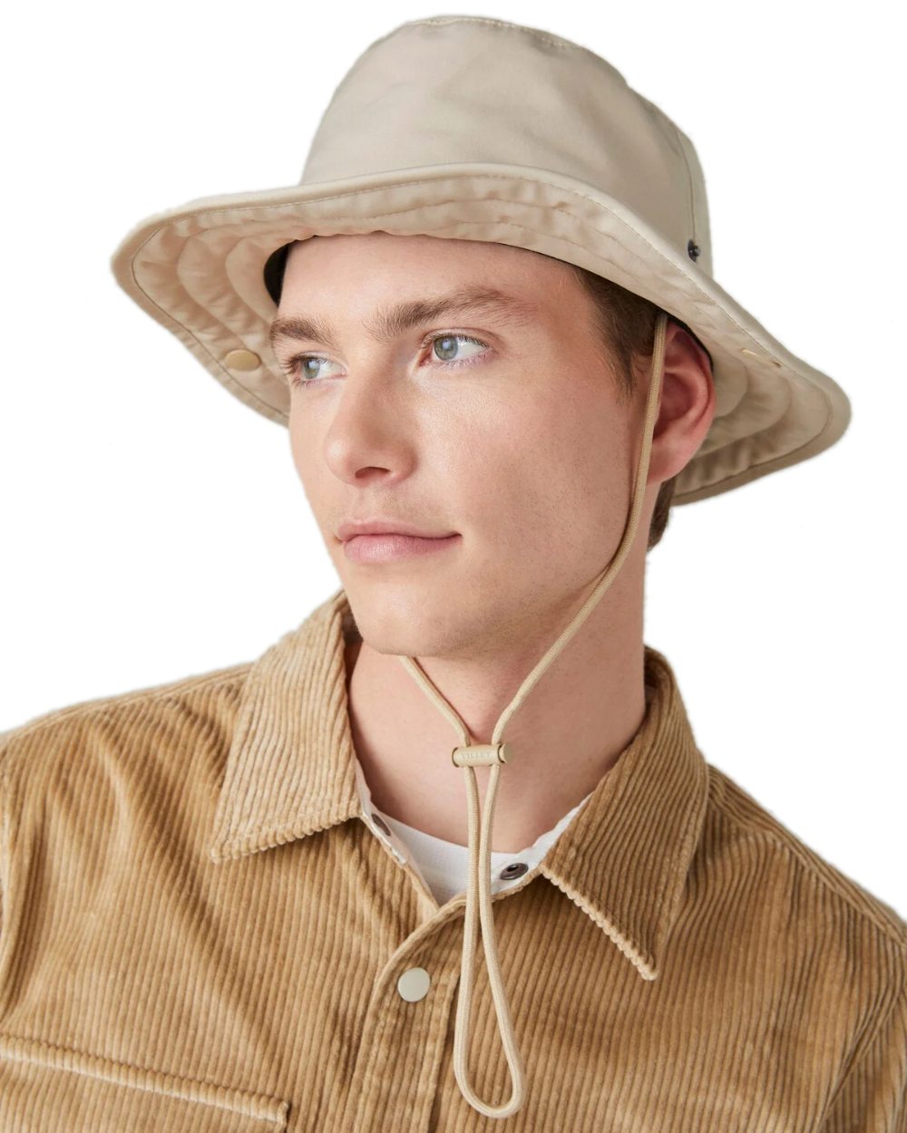 Safari Tan Coloured Tilley Thermashield T3 on white background 