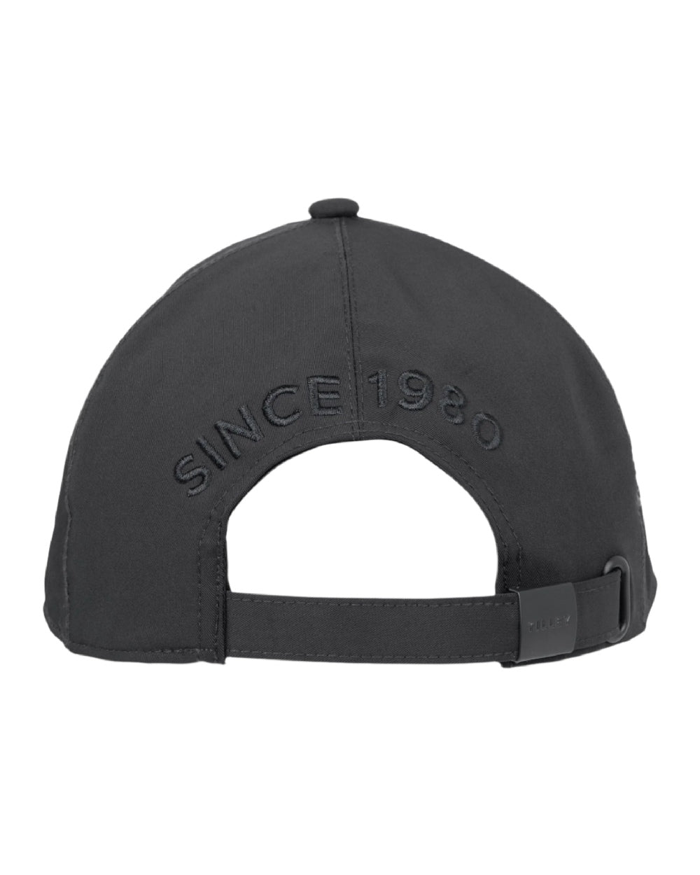 Black Coloured Tilley Travelers Cap on white background 