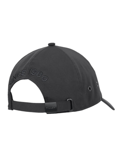 Black Coloured Tilley Travelers Cap on white background 