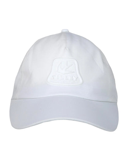 White Coloured Tilley Travelers Cap on white background 