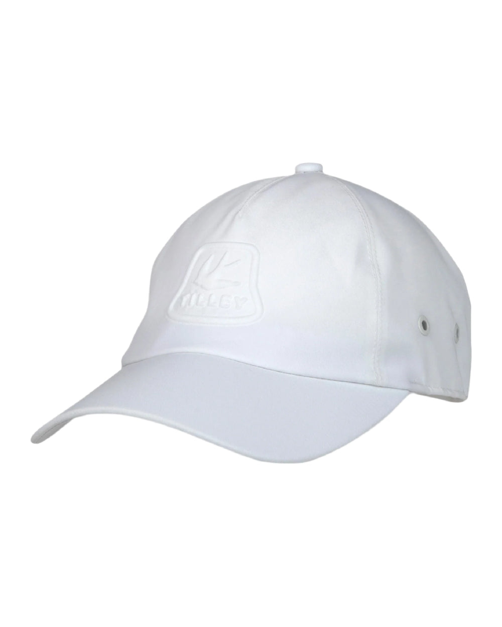 White Coloured Tilley Travelers Cap on white background 