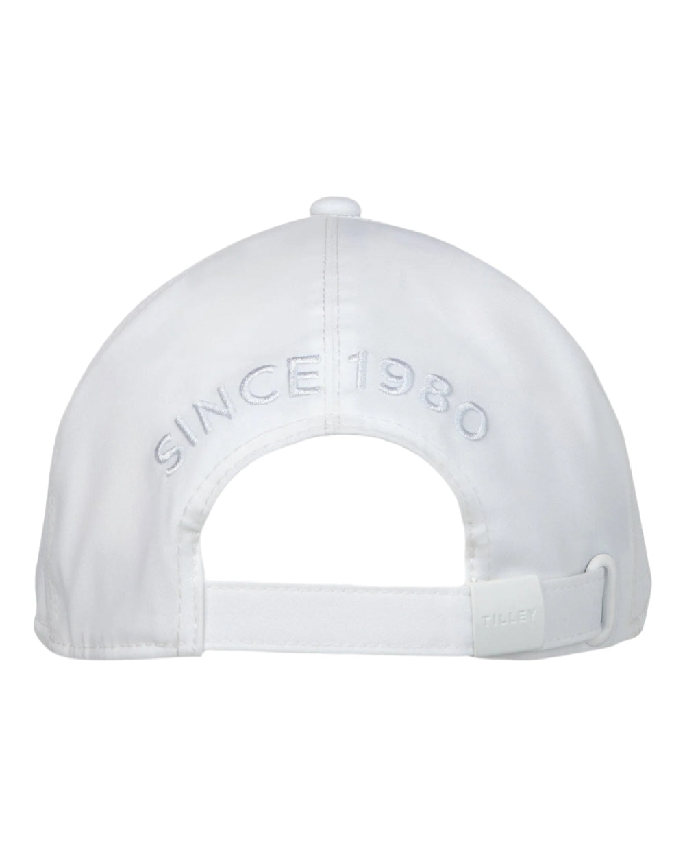 White Coloured Tilley Travelers Cap on white background 