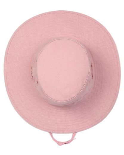 Light Pink Coloured Tilley Wide Brim Wanderer Hat on white background 