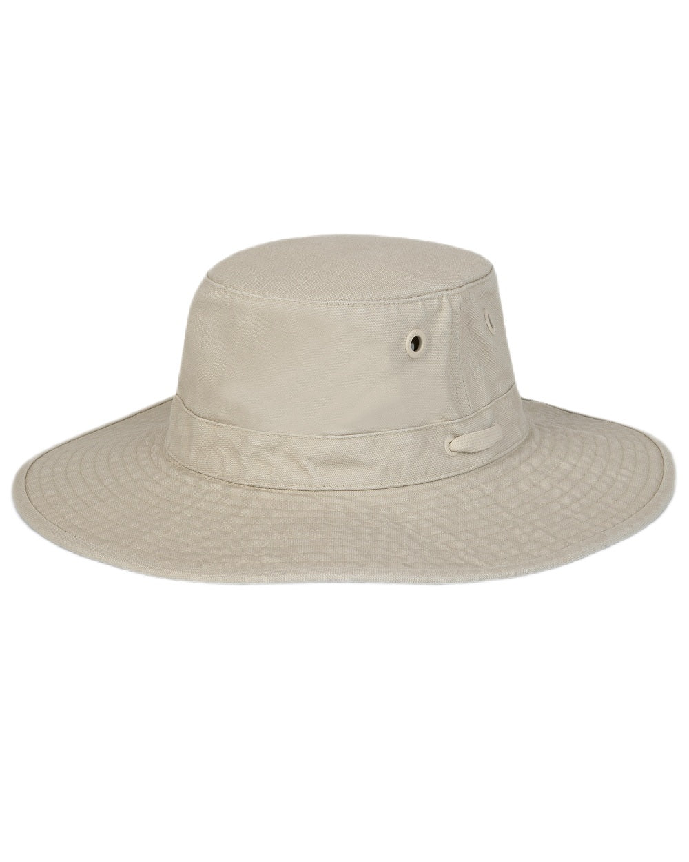 Stone Coloured Tilley Wide Brim Wanderer Hat on white background 