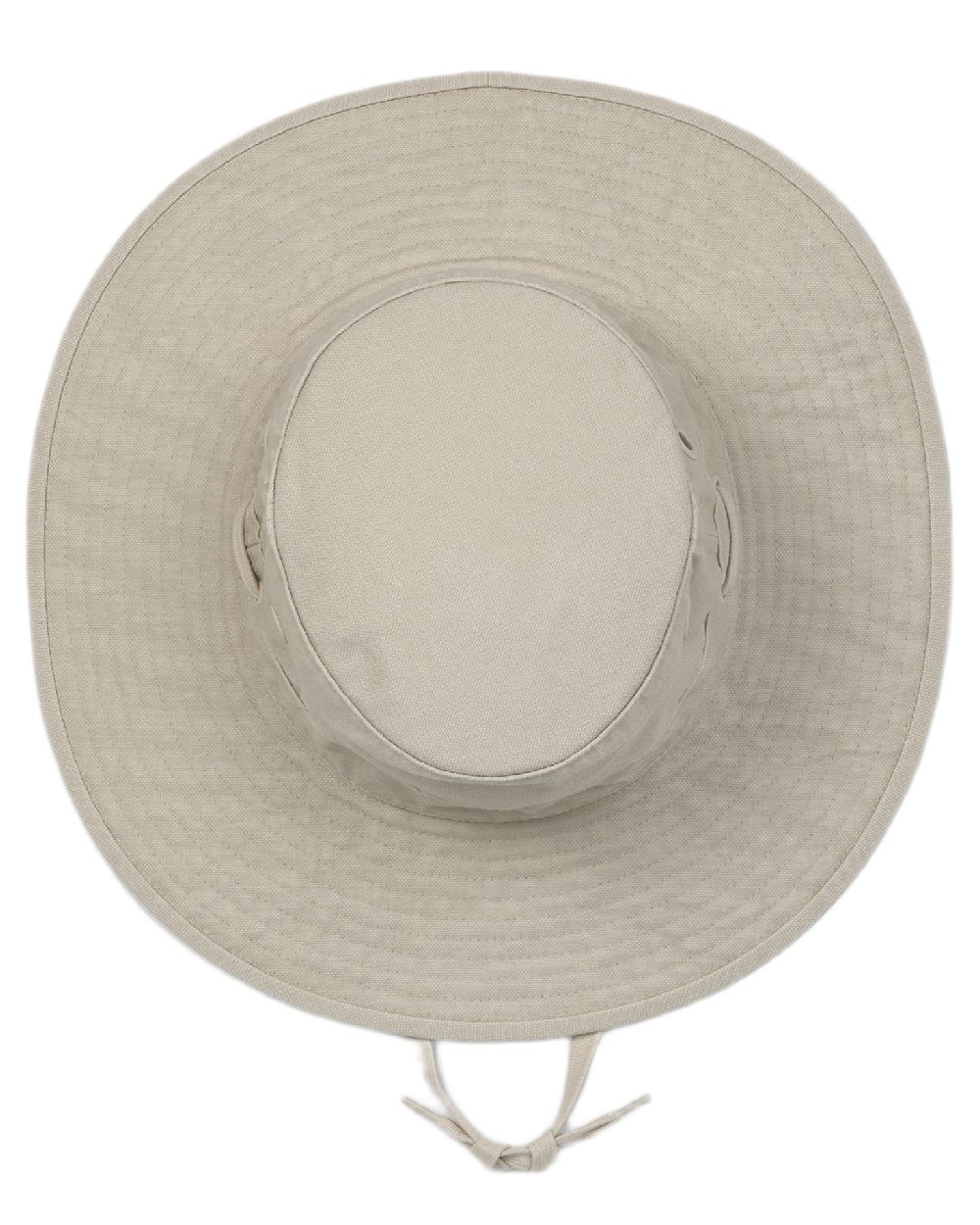 Stone Coloured Tilley Wide Brim Wanderer Hat on white background 