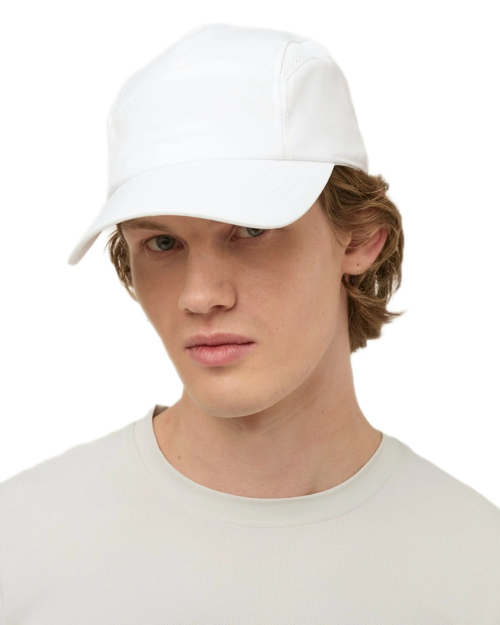 White coloured Tilley Airflo Cap on white background 