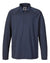 True Navy Coloured Musto Evolution Sunblock Long Sleeve Polo Shirt 2.0 On A White Background #colour_true-navy