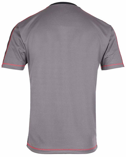 Grey Coloured TuffStuff Elite T-Shirt On A White Background 